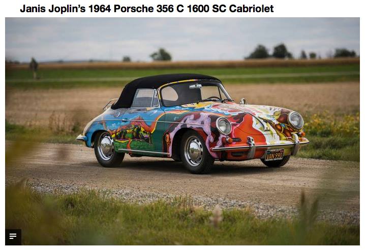 Janis Joplins repainted Porsche